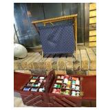 Vintage Sewing Box & Basket