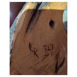 Hand-Carved Wooden Bird Wall Decor