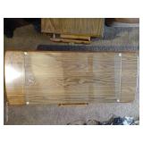 Coffee Table with Folding Leaves, End Table, & Lamp