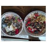(2) Trays of Costume Jewelry Earrings