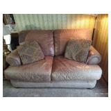 Leather Couch - 69" Wide x 49" Deep