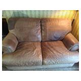 Leather Couch - 69" Wide x 49" Deep