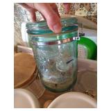 Canisters, Collapsible Collander, Folding Cutting Board, & Serving Tray