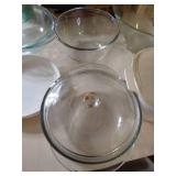 (2) Mixing Bowls, (2) Corningware Dishes, (2) Glass Casserole Dishes