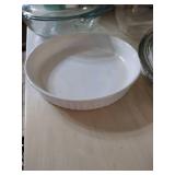 (2) Mixing Bowls, (2) Corningware Dishes, (2) Glass Casserole Dishes