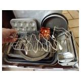 Box of Glass & Metal Bakeware