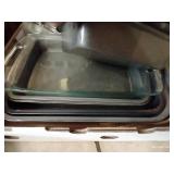 Box of Glass & Metal Bakeware