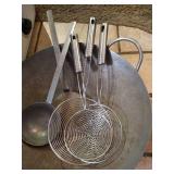 Wok, Roaster, Stock Pot, & Vintage Griddle with Handle