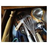 Drawer of Utensils & Cutting Board