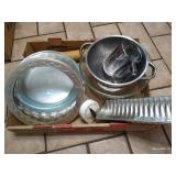 Pyrex Pie Pans & Assorted Baking Supplies
