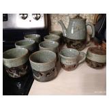 Vintage Otagiri Samayaki Double-Walled Coffee/Tea Set