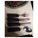 Platter with Serving Utensils Including OXO Brand