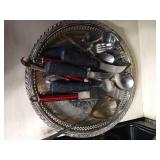 Platter with Serving Utensils Including OXO Brand