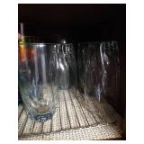 (2) Shelves of Glasses & Stemware