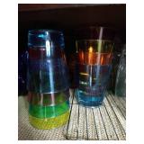 (2) Shelves of Glasses & Stemware