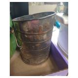 Crock Pot, Vintage Sifter, Grater, & Ice Crusher