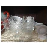 Shelf of Mugs, Ramekins, & Small Bowls