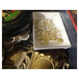 Metal Tray with Misc. Items