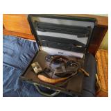 Briefcase with Handcuff Holster & Western Style Holster