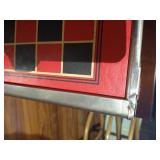 Vintage Checkers/Chinese Checkers Board with Marbles