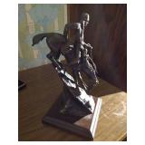 9" Tall Brass Remington Sculpture "Mountain Man"