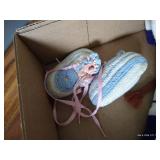 Baby "J" Quilt, Booties, Sweater, & Shoes