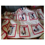 Baby "J" Quilt, Booties, Sweater, & Shoes