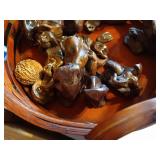 Basket of Clay Sculptures