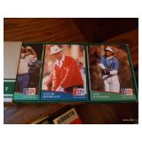 Golf Lot - Wooden Box, Golf Books, Balls, Cards