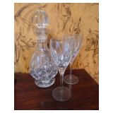 Waterford Crystal Decanter & Goblets