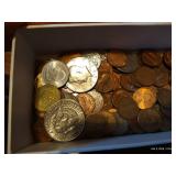 Tray of Coins - Some Foreign