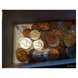 Tray of Coins - Some Foreign
