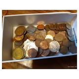 Tray of Coins - Some Foreign
