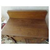 Antique Wooden Wash Stand & Dresser Scarf