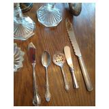 Basket of Misc. Candleholders, Ash Trays, Etc.