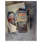 Ephemera Lot - Old Maps, Music, Postcards, Etc.