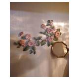 Mirror & Metal Flower Wall Art