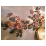 Mirror & Metal Flower Wall Art