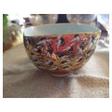 Vintage Japanese "Thousand Cranes" Design Porcelain Bowl