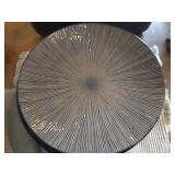 Set of (8) Stoneware Plates, Placemats, & Cloth Napkins