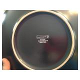 Set of (8) Stoneware Plates, Placemats, & Cloth Napkins