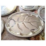 Metal Serving Trays - Some Silverplate