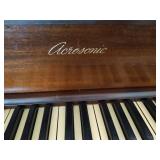 Baldwin Aerosonic Piano with Antique Wooden Chair & Metronome