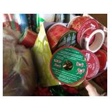 Large Tote of Holiday Wrapping Supplies