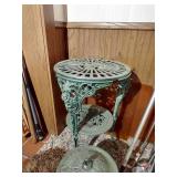 Matching Metal Lantern & Table/Plant Stand