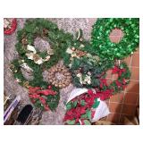 Poinsettia Garland & Holiday Wreaths