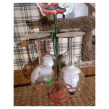 Hand-Painted Snowman Glasses & Rack