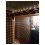 Mirror with Hanging Rack for Stemware