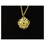 14K Gold Rope Chain Necklace with Pendant - 5.7 Grams