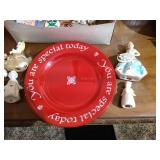 Birthday Plate & Vintage Decor